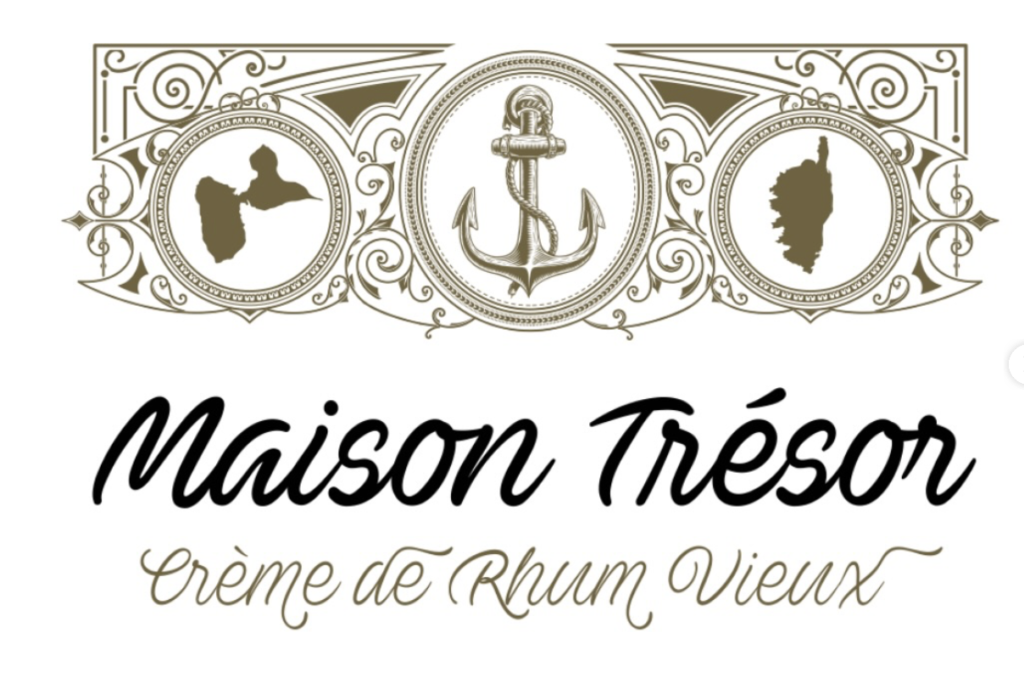 Logo de la marque Maison Trésor, crème de vieux rhum.